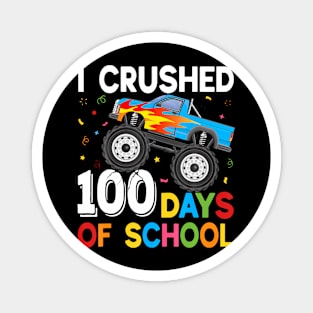 100 Days of School Monster Truck 100th Day of School Boys Magnet